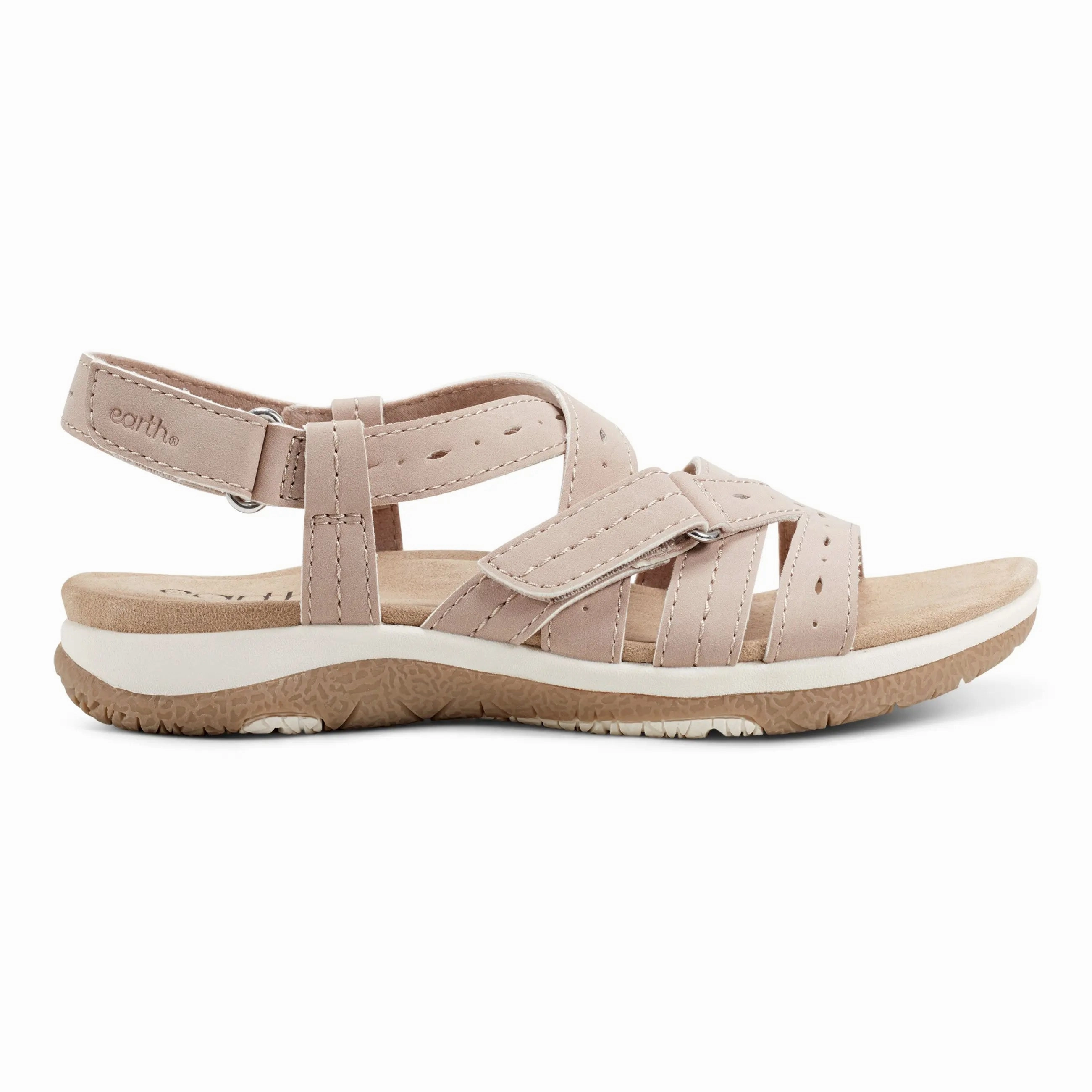 Samsin Round Toe Strappy Casual Flat Sandals leather - type junior - style