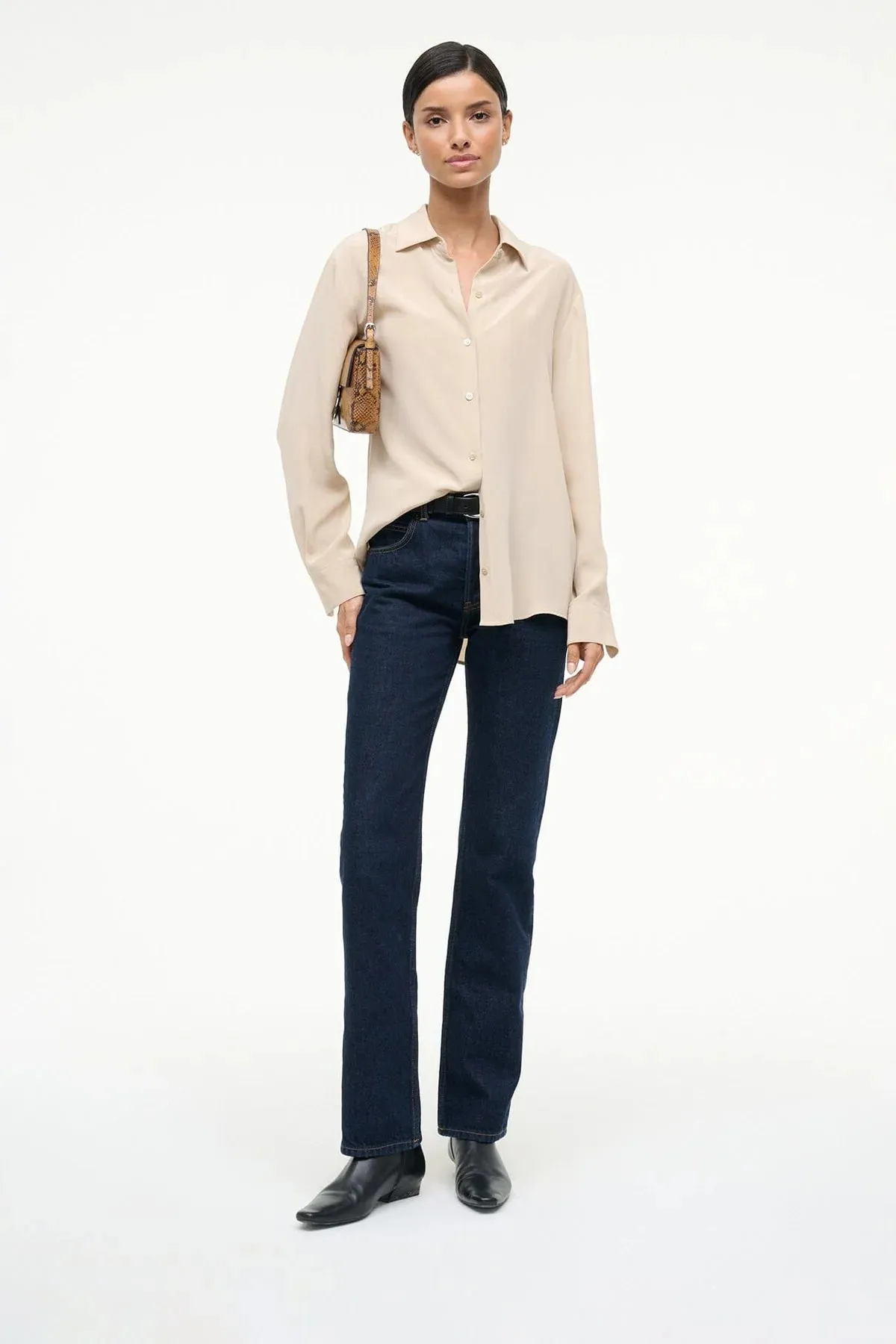 Wally Flat Ankle Boot in Black mesh panels Thermoregulating Fabric