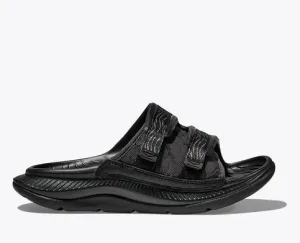 HOKA ORA LUXE SLIDE  - BLACK Air Circulation Channels