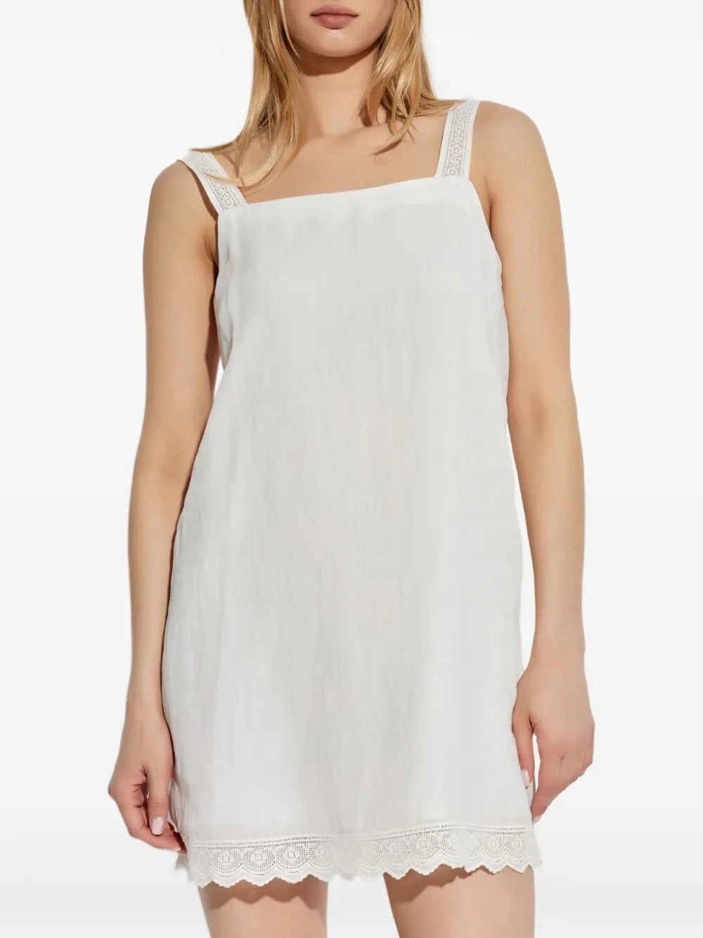 Grace Mini Dress in Vintage White EcoFriendlyDyeProcess