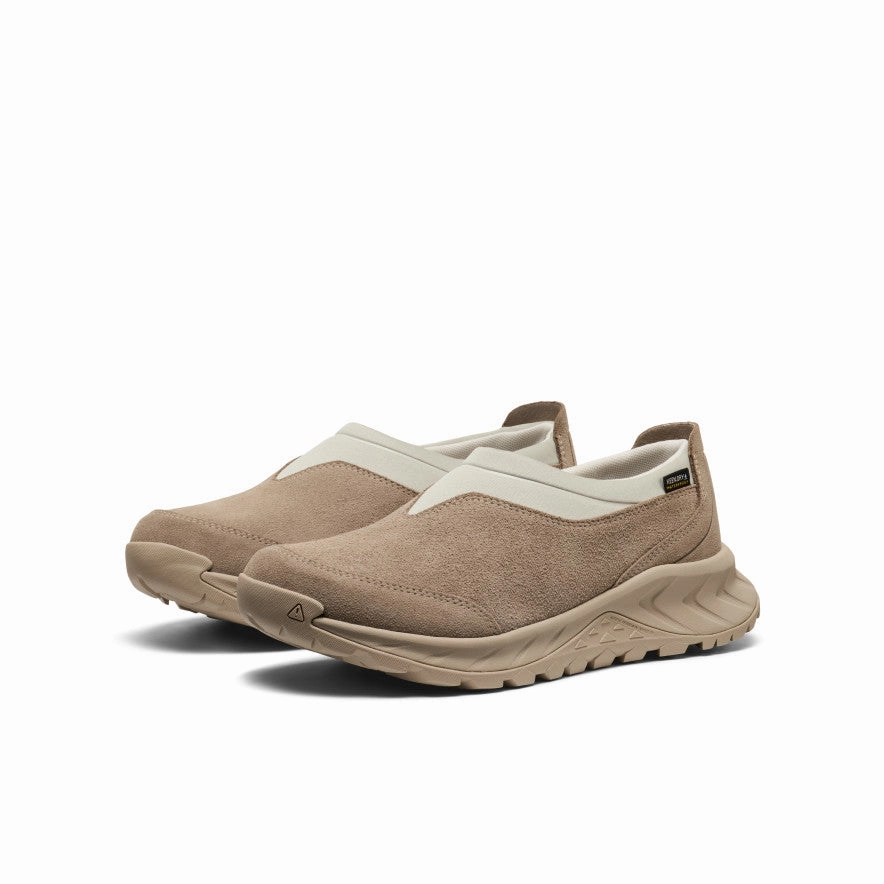 Classic Touch Women's TTS Moc Waterproof Sneaker  |  Brindle/Silver Birch