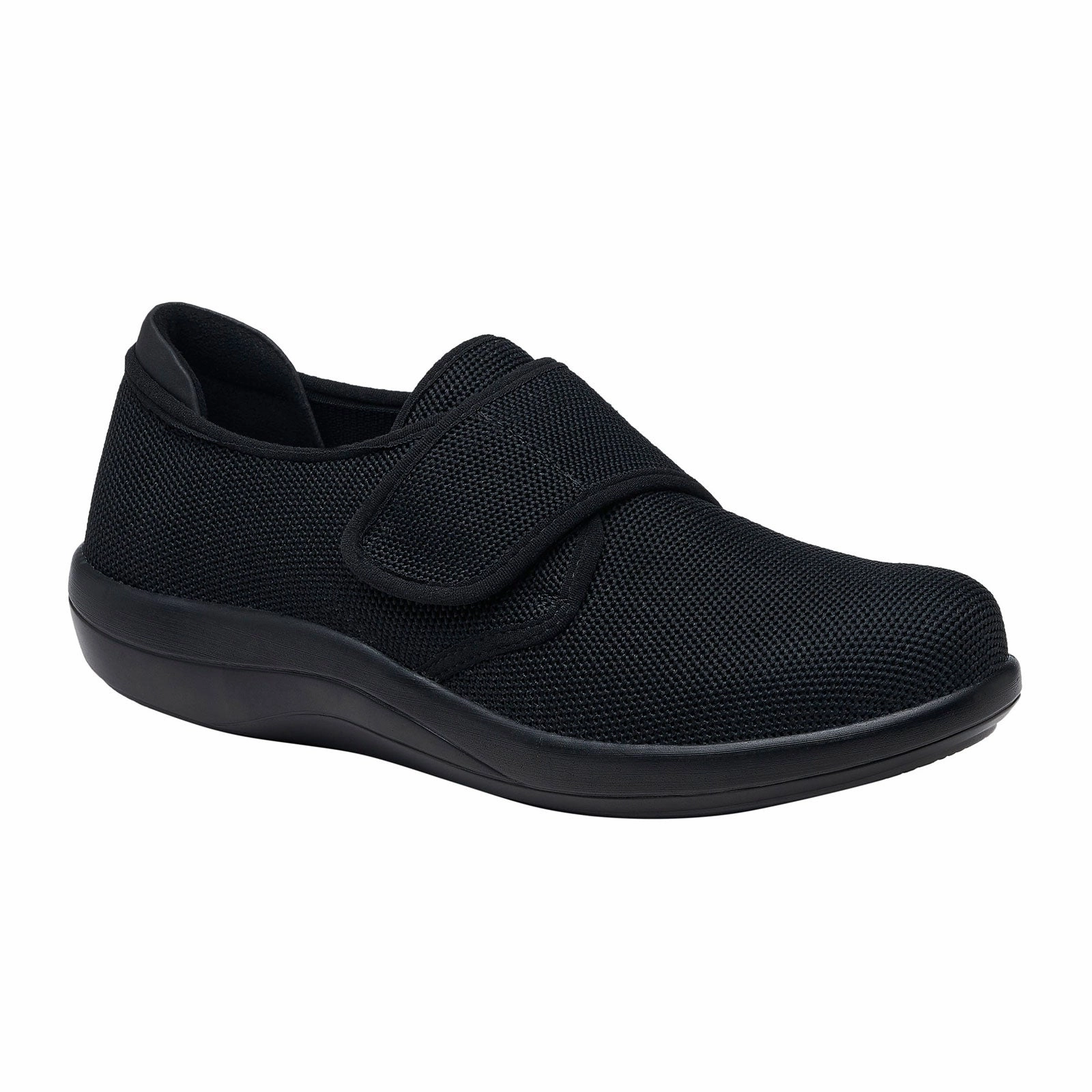 Alegria Spright Slip On (Women) - Black Cocktail Ready Glossy Fabric
