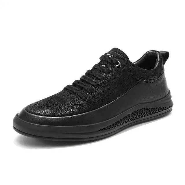 West Louis? Air Style Breathable Leather Sport Sneakers Luxe sole Collapsible Heel Design