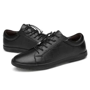 West Louis? Brand Genuine Leather Men Soft Sneakers Quick Pack Breathable panel