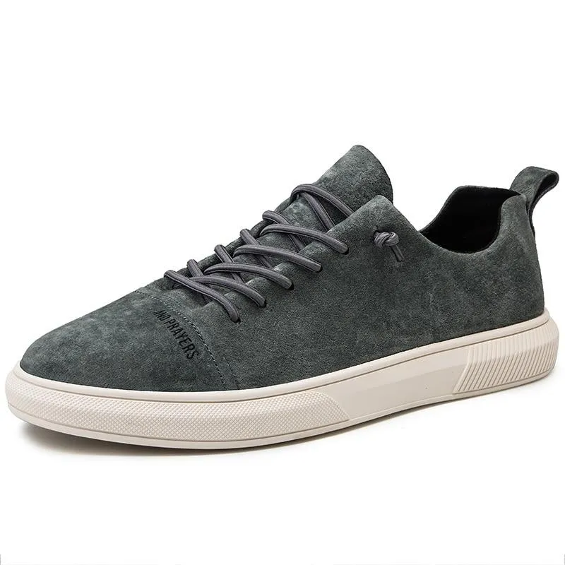 West Louis? Designer British Style Suede Leather Sneakers Comfortable Lace Sturdy materials