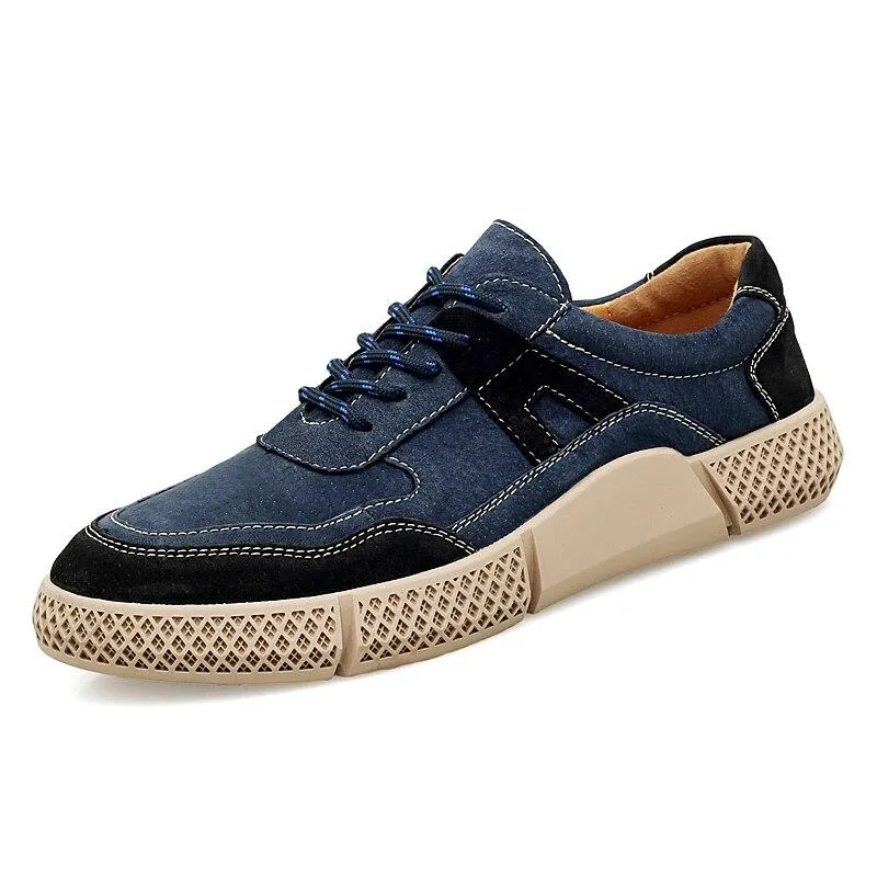 Abrasion Resistant TPU Low Drop Profile West Louis? Urban Design Suede Leather Sneakers
