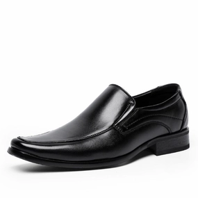West Louis? Fashion Leather Solid Suit Shoes memory - foam