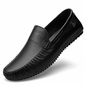 West Louis? Leather Footwear Slip On Luxury Moccasin All-season Shoes