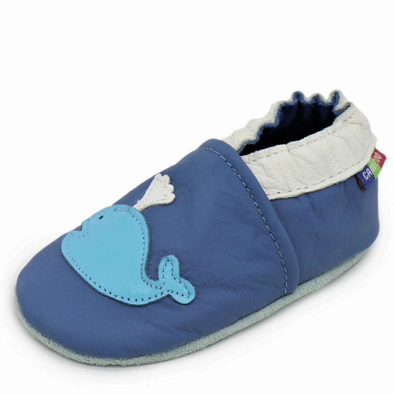 Whale Blue up to 6 Years Knit Fabric Upper series
