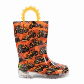 left - foot Children's Tractor Light-Up Rain Boot 24129066P