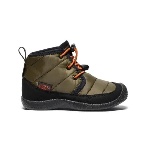 Little Kids' Howser II Waterproof Chukka  |  Dark Olive/Gold Flame Outdoor Winter