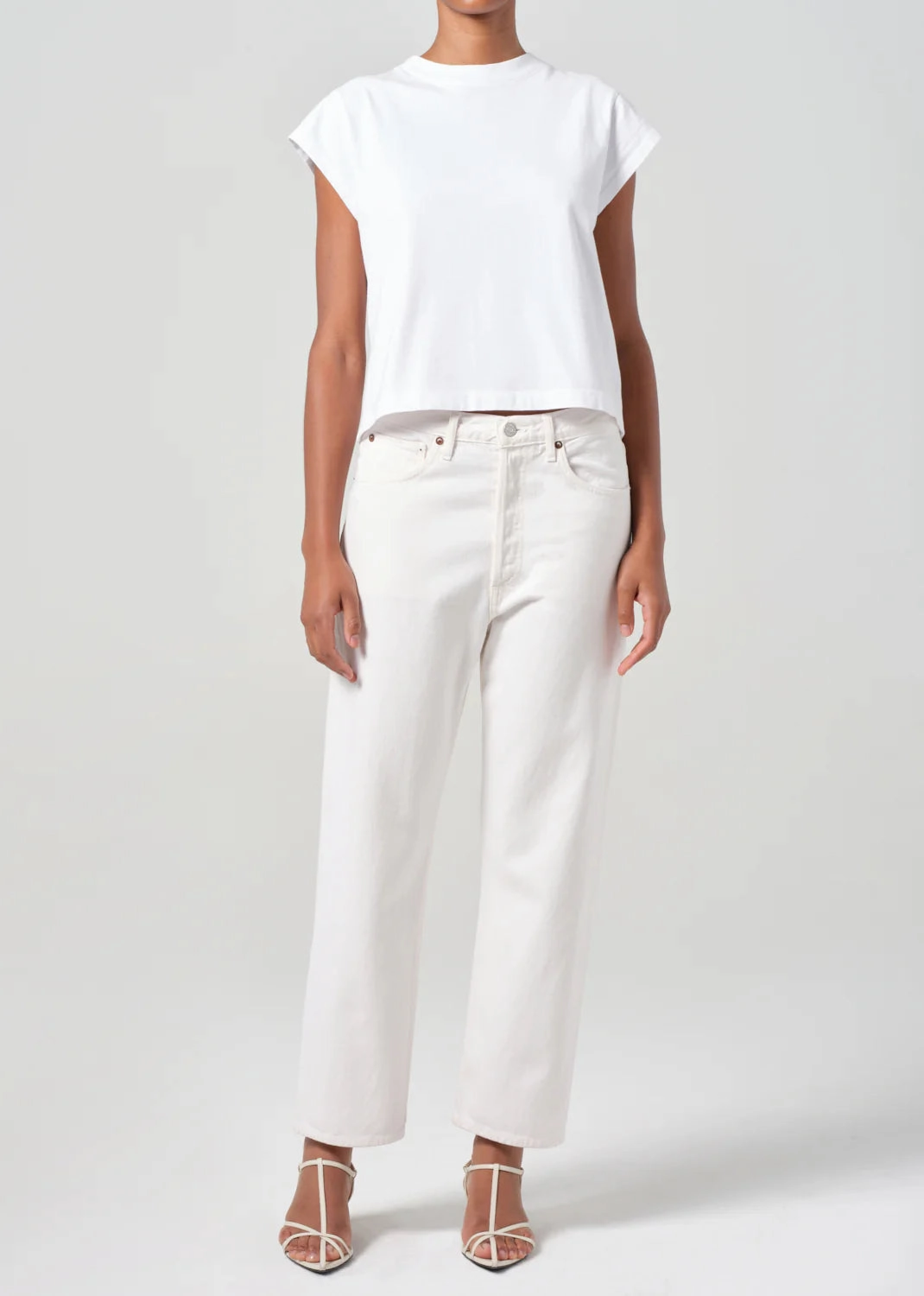 Neat Edge 90's Crop in Fortune Cookie