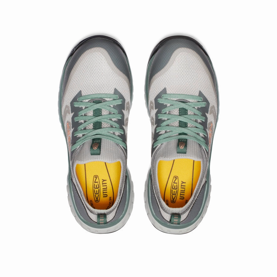 Women's Arvada Shift Work Sneaker (Carbon Toe)  |  Steel Grey/Granite Green Quick Foot Access Friction Reducing