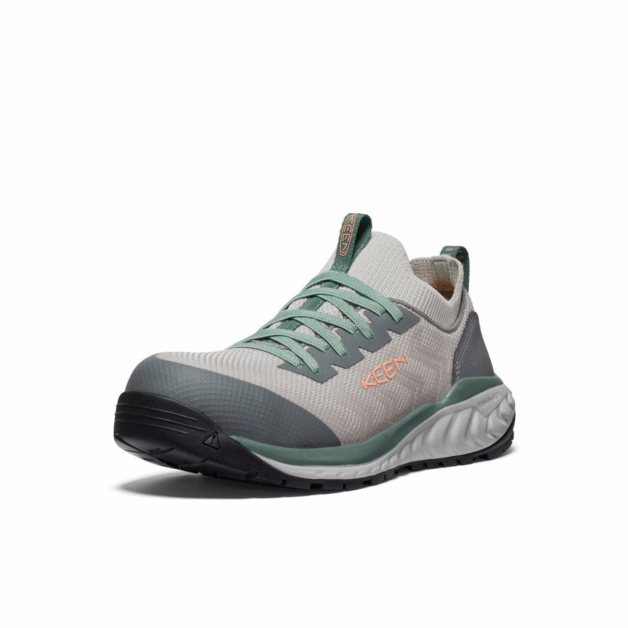 Women's Arvada Shift Work Sneaker (Carbon Toe)  |  Steel Grey/Granite Green Wide fit