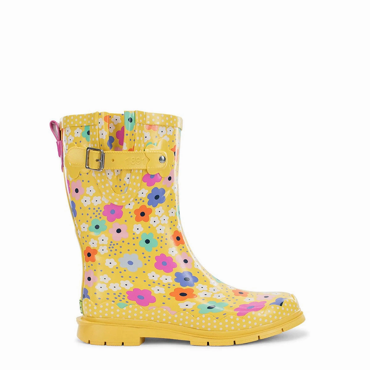 Women's Daisy Delight Mid Rain Boot 21109049P Supportive shock absorption breathability - level