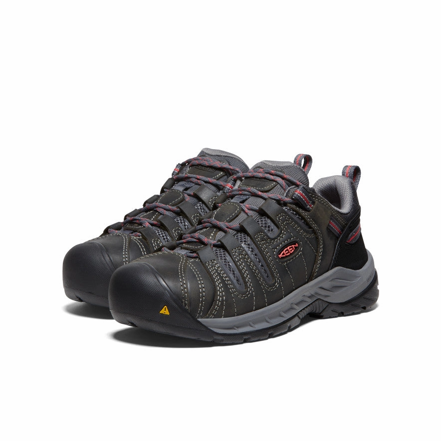 Women's Flint II (Steel Toe)  |  Magnet/Rose Arch Cushion Shoes