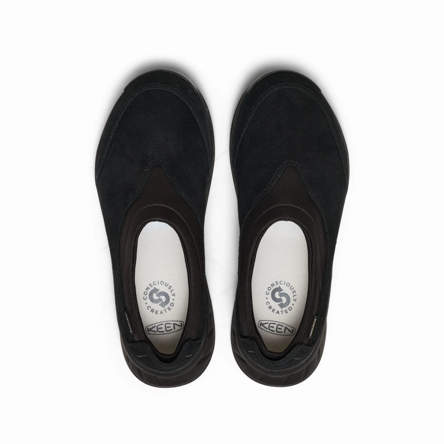 Women's TTS Moc Waterproof Sneaker  |  Black/Black Comfort Journey