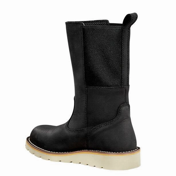 Women's Waterproof 10-Inch Soft Toe Wellington Wedge Boot FW1031 Memory Foam Padding Ergonomic Heel Cup