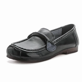 Traction Optimized Casual cushioning Women Spring Vintage Leather Soft Sole Loafers Slip-Ons Shoes