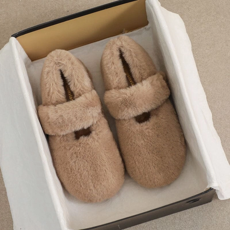 Durable TPU Frame least fashionable Women Winter Solid Furred Casual Shoes