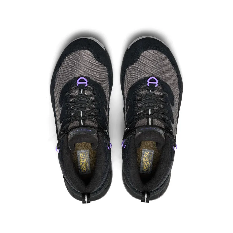 Women's Hightrail Polar Waterproof Hiking Boot  |  Black/Aster Purple Snowproof Footwear Water-resistant