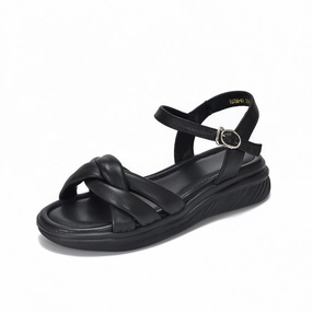 Summer Casual Sheepskin Leather Soft Sole Single-Strap sandals moisture - wicking - level