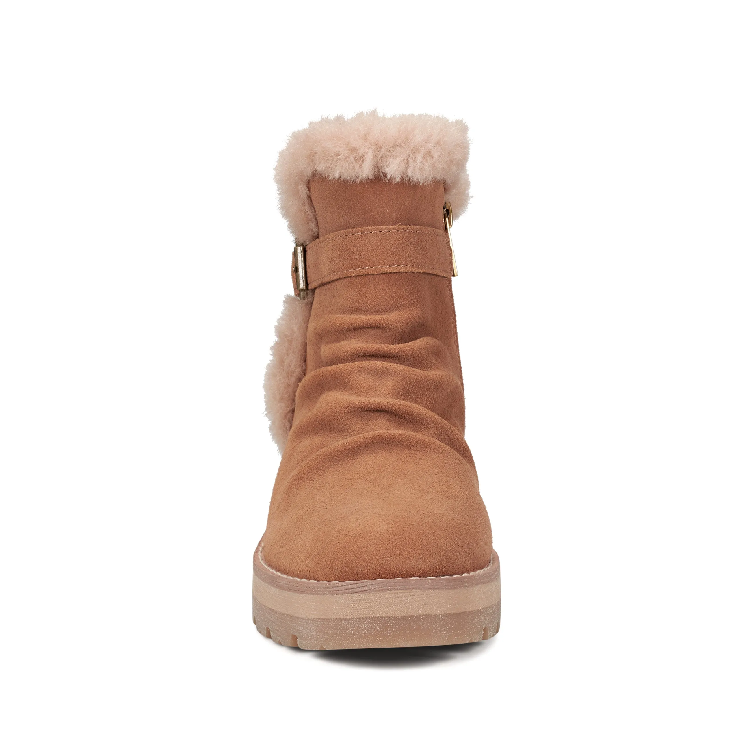 Heel Stability Yara Waterproof Lug Sole Casual Ankle Booties