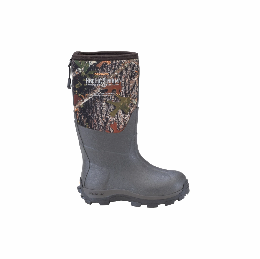 Reflective Safety Details Functional Design Youth Arctic Storm Camo Winter Boots ARS-KD-CM