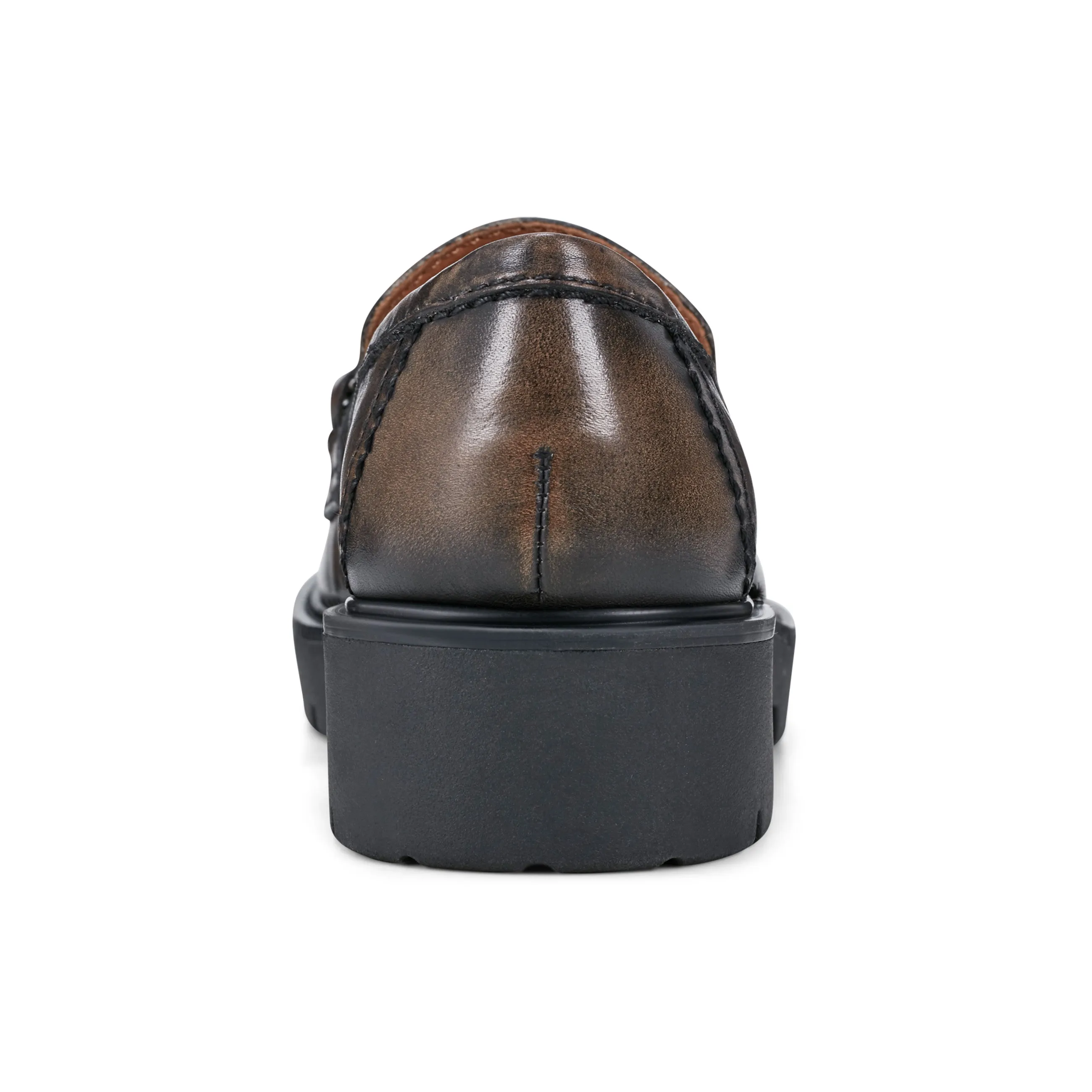 Zalor Round Toe Lug Sole Casual Slip-on Loafers Hypoallergenic Liner