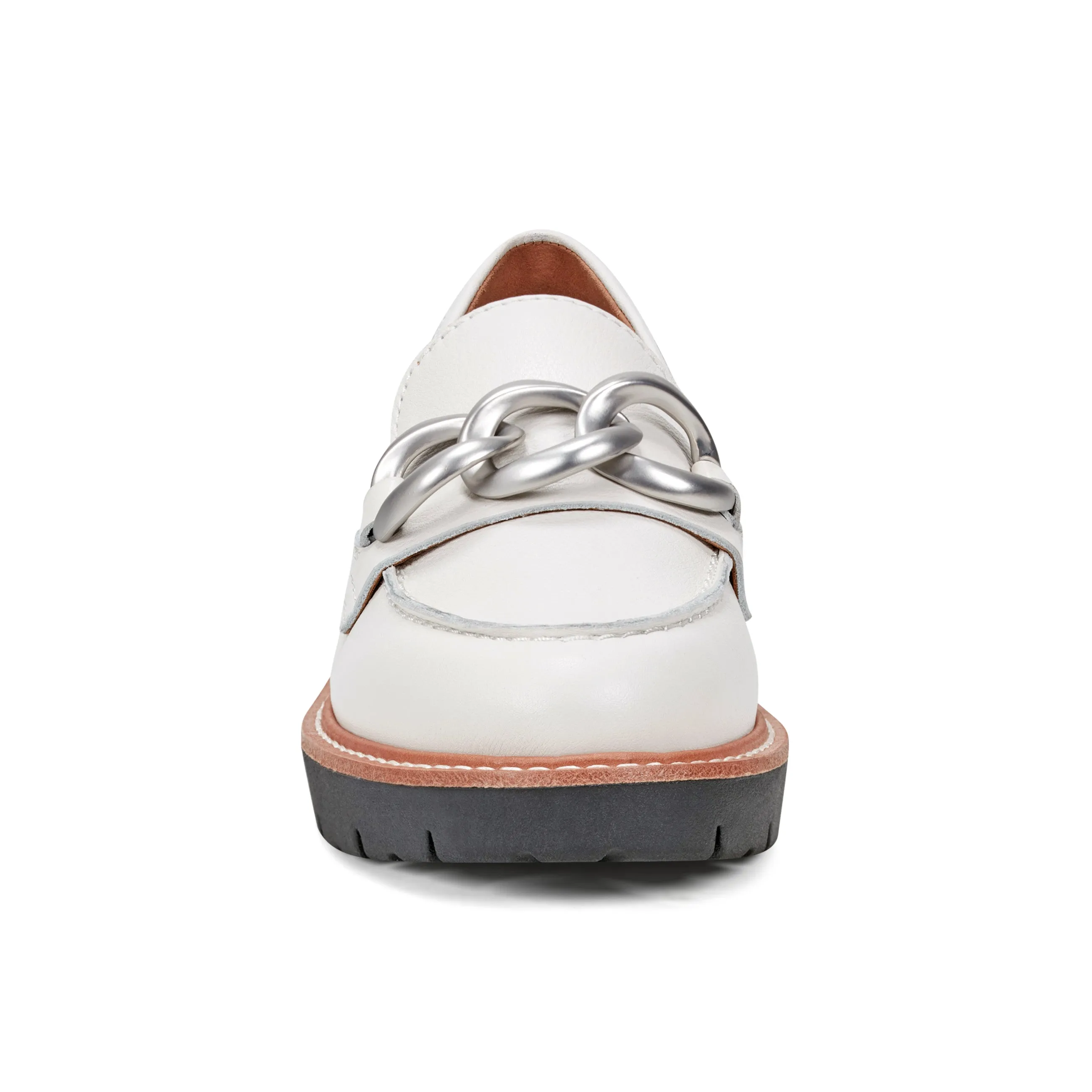 Easy - to - wear sunny Zalor Round Toe Lug Sole Casual Slip-on Loafers