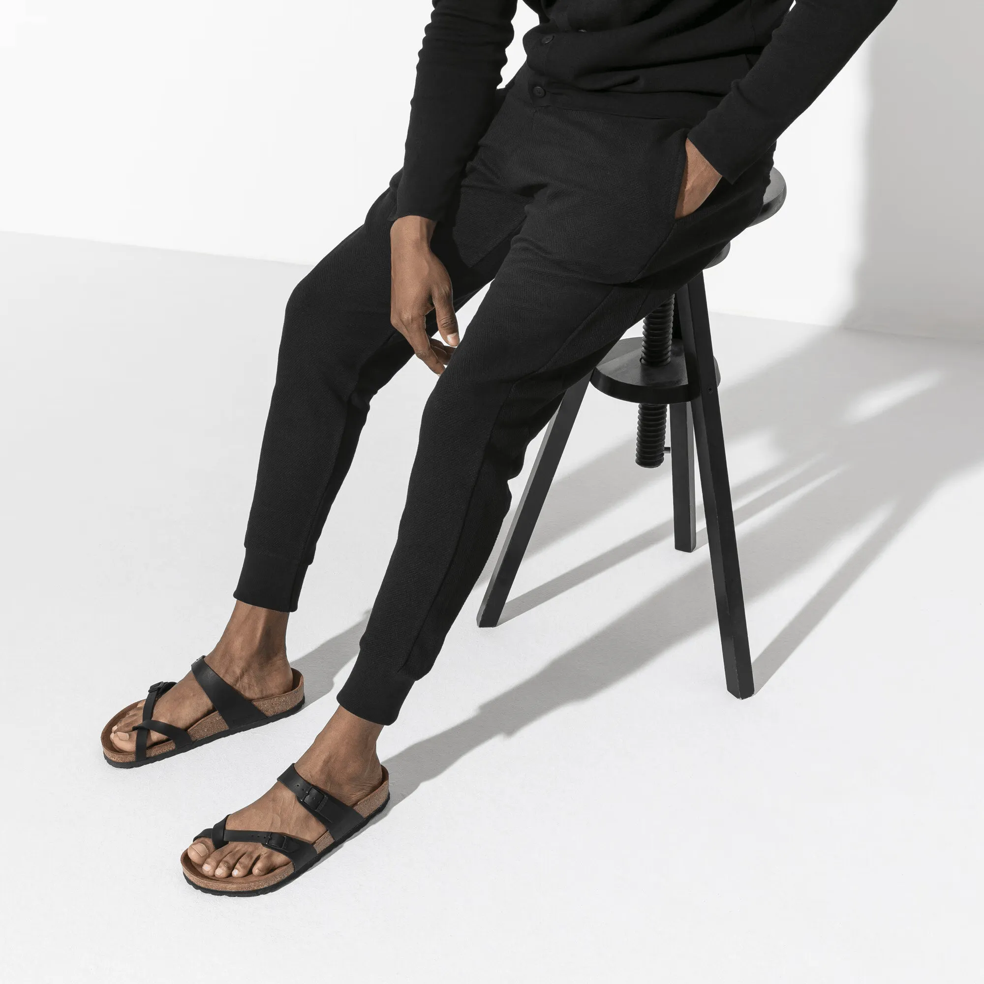 Fresh stability festival BIRKENSTOCK WOMENS MAYARI BIRKOFLOR - BLACK