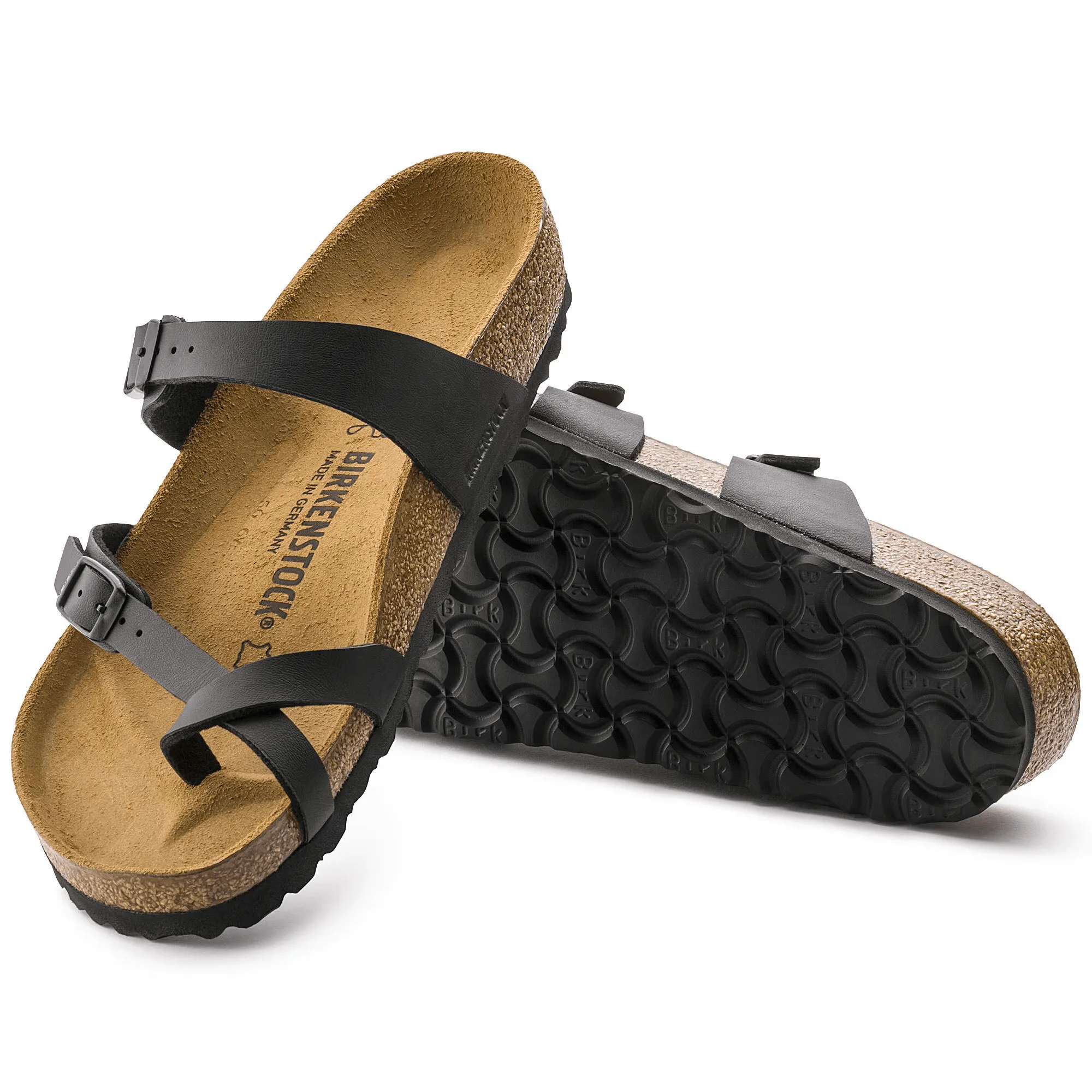 most expensive foldability - level BIRKENSTOCK WOMENS MAYARI BIRKOFLOR - BLACK