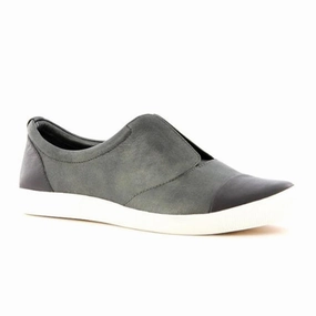 Ziera Dock Slip On Sneaker (Women) - Charcoal Pewter Soft-touch daywear