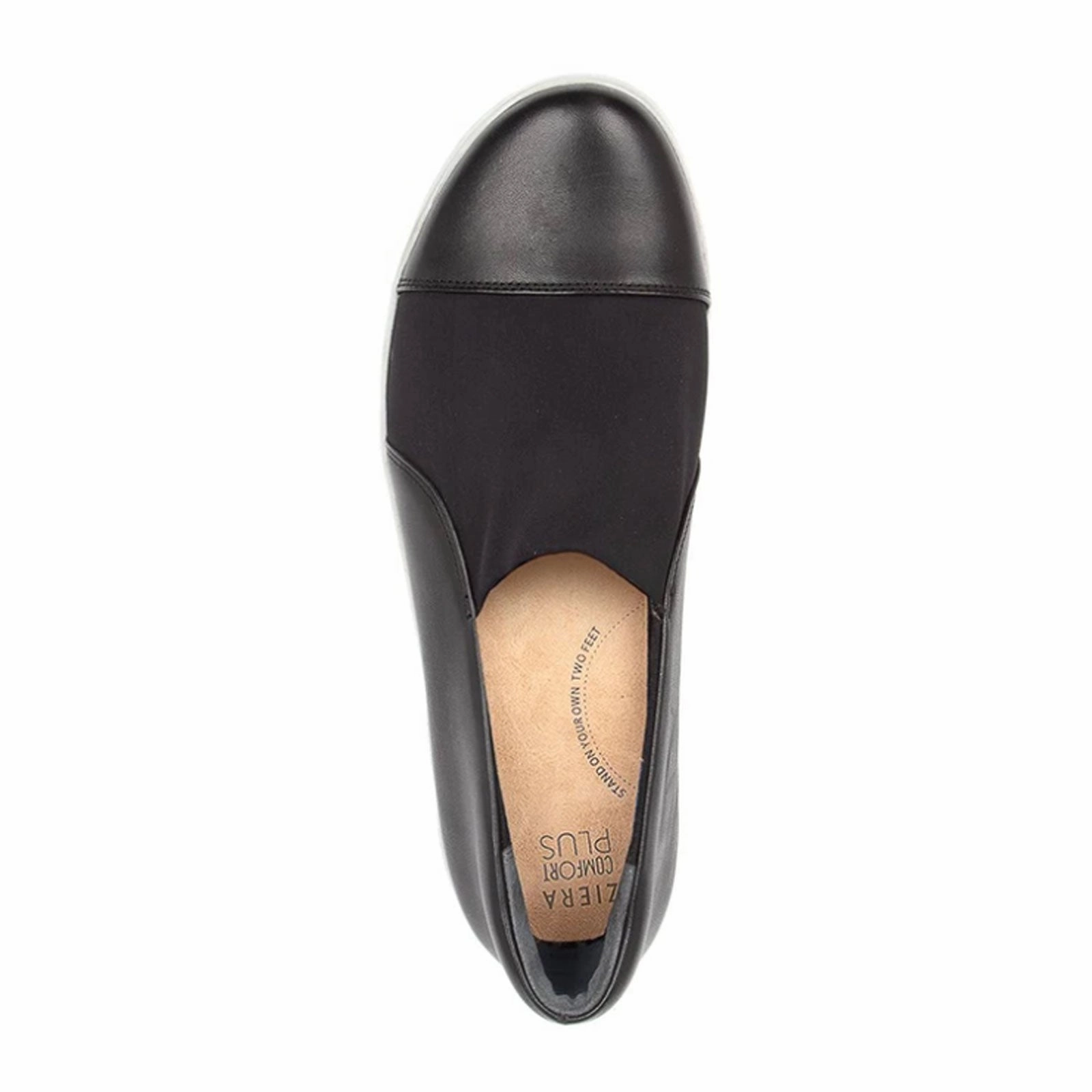 Ziera Duke Slip On (Women) - Black Leather/Neoprene Pretty Glow Brunch Glow