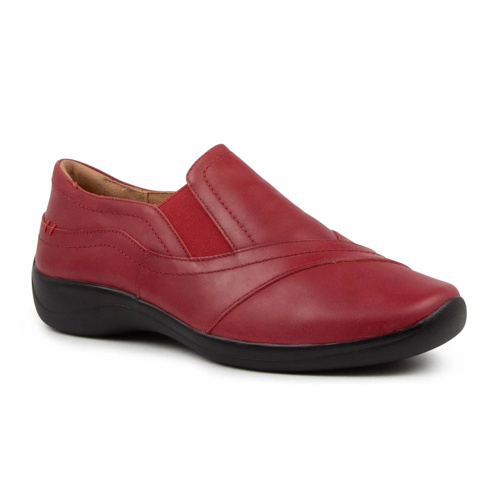Ziera Java Extra Wide Slip On (Women) - Red Body Confidence Work Fit