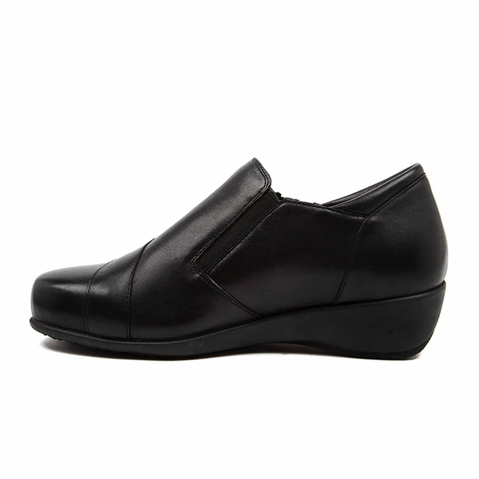 Whimsical Mood Ziera Sage Extra Wide Slip On (Women) - Black Leather
